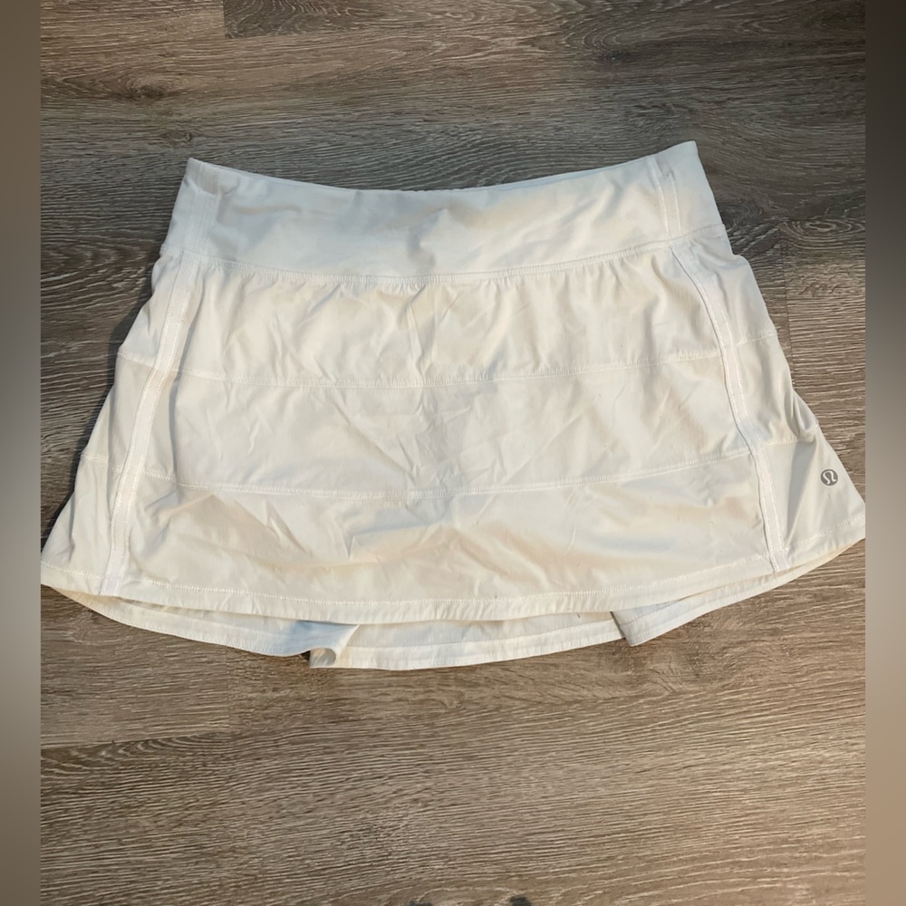 White Lululemon Athletic Skirt size 10